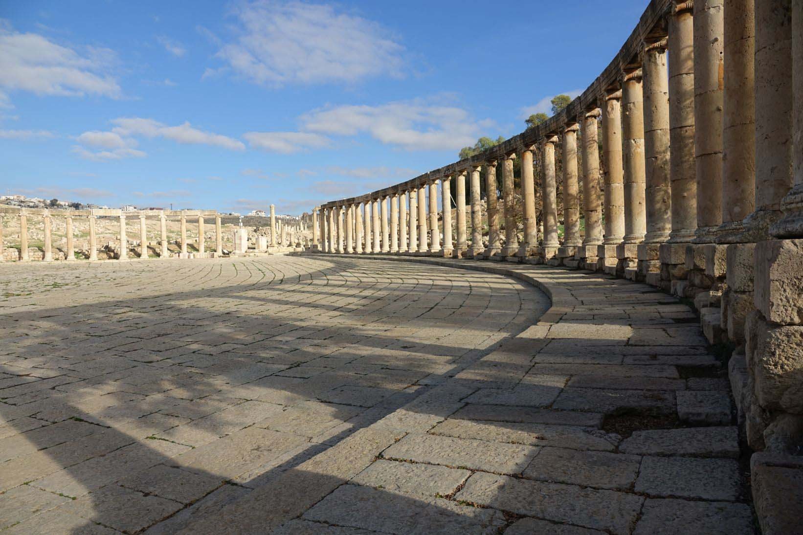 plaza in jerash